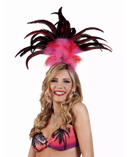 Růžová brazilská čelenka pro dospělé