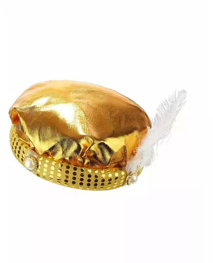 Zlatý turban sultána – pokrývka hlavy pro dospělé