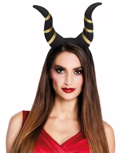 Černé démonické rohy pro ženy Halloween