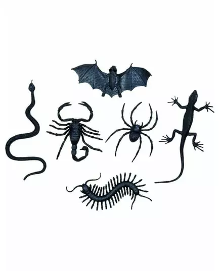 6 malých halloweenských dekorací „příšerky“