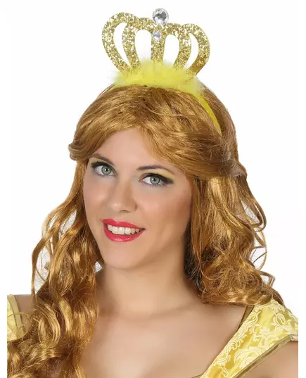 Zlatá princeznovská korunka pro dospělé
