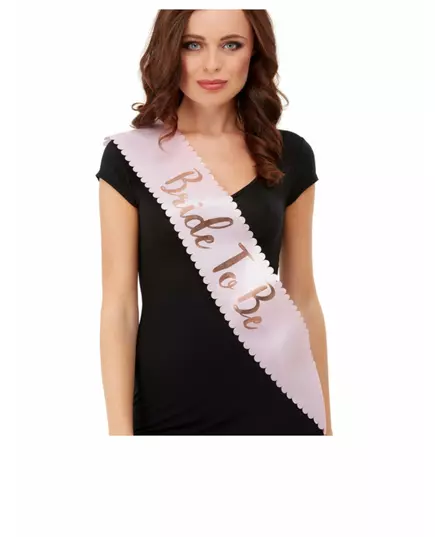 Růžová šerpa Bride to Be EVJF pro dospělé