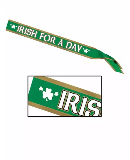 Saténová šála „Irish for a day“