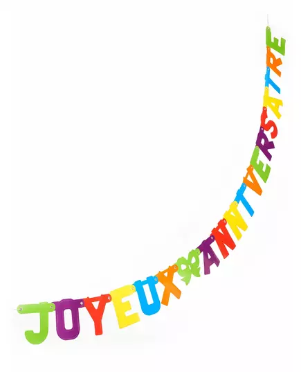 Girlanda „Happy Birthday“ z barevných výseků