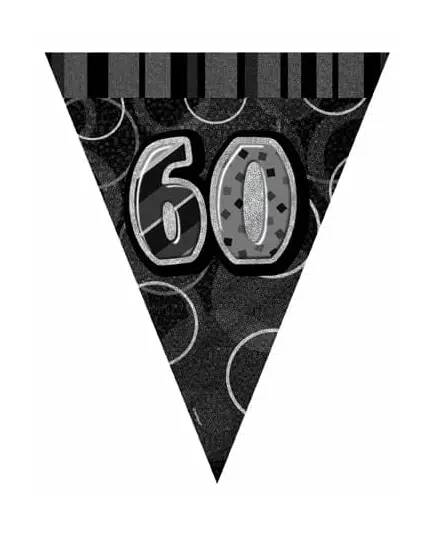 Girlanda z vlaječek šedá Age 60 years