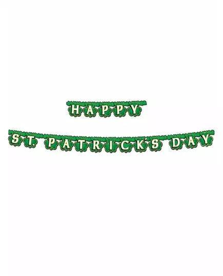 Zelená girlanda Happy St. Patrick's Day 2 m