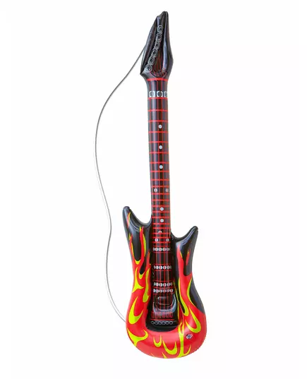Nafukovací ohnivá rocková kytara 105 cm