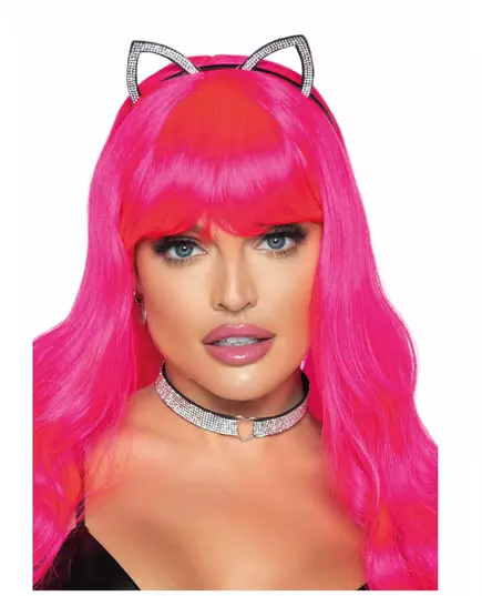 Sada doplňků stříbrná kočka pro dospělé