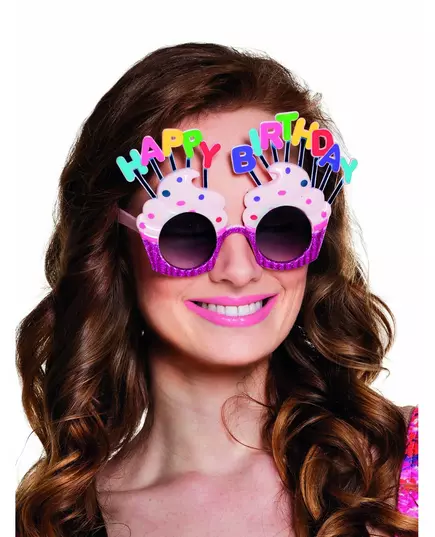 Brýle Happy Birthday Cupcake pro dospělé