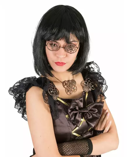 Kulaté bronzové steampunk brýle