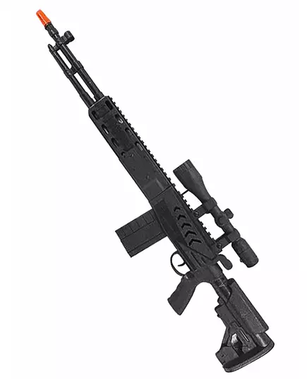 Dětský dlouhý černý samopal 71 cm