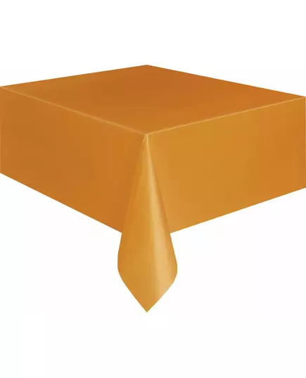 Oranžový plastový ubrus 137 × 274 cm