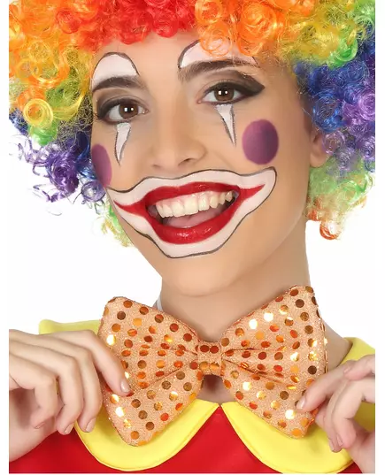 Oranžový motýlek s flitry pro dospělé