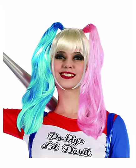 Ďábelská harlekýnská paruka pro ženy