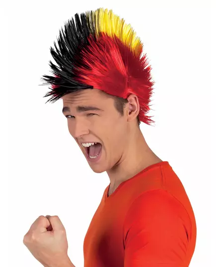 Punk paruka fanouška Belgie pro dospělé