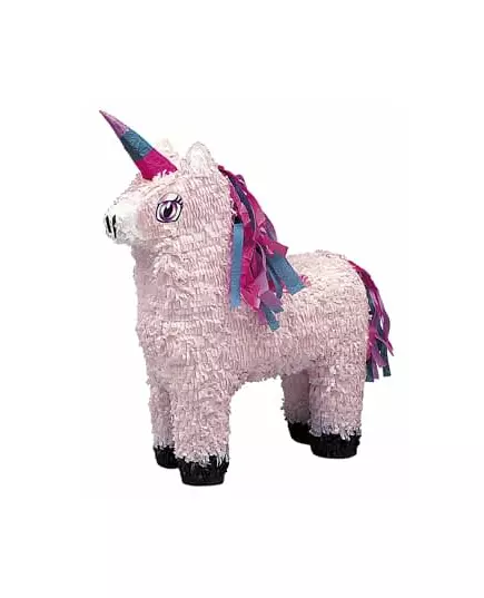 Růžová piñata jednorožec 35 × 55 cm