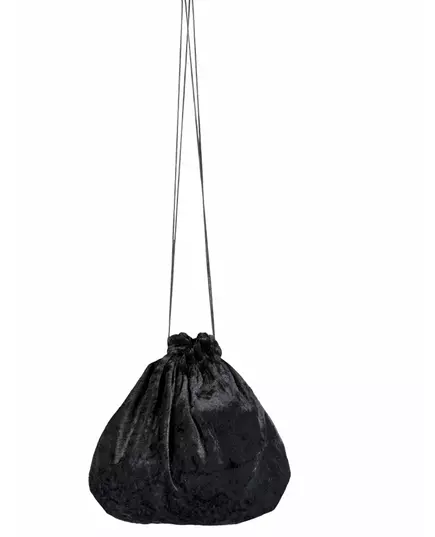 Černý sametový sáček 27 cm