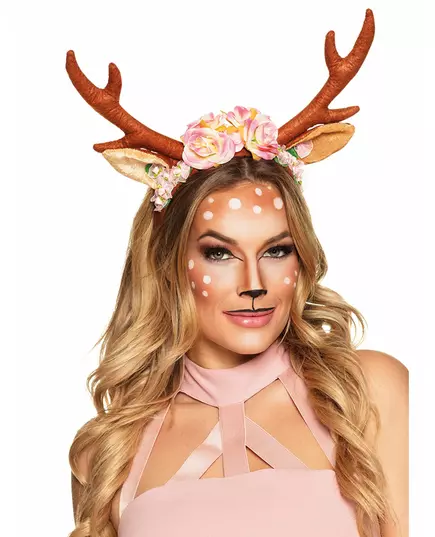 Květinová čelenka s jelenem pro ženy