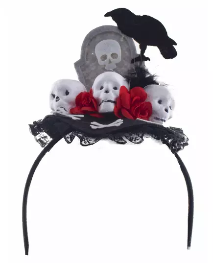 Čelenka s havranem Day of the Dead pro ženy