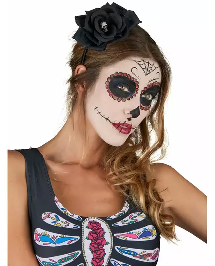 Čelenka s černou růží pro dospělé, Day of the Dead