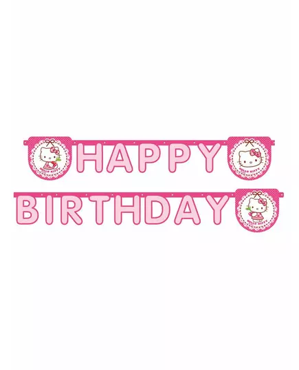 1 girlanda Happy Birthday Hello Kitty 2 m