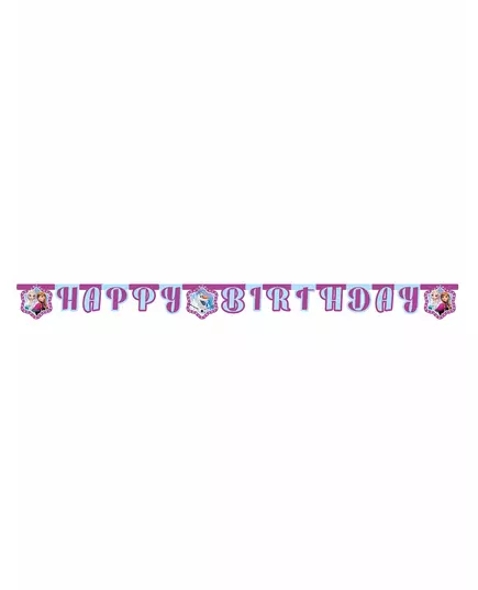 Girlanda Frozen Happy Birthday sněhové vločky 2.10 m