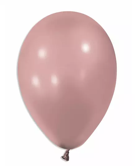 100 metalických rose gold latexových balónků 30 cm