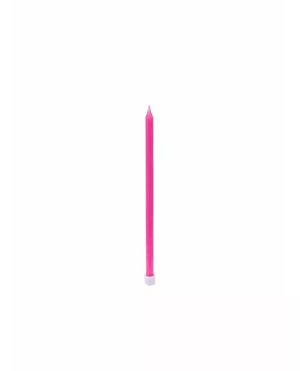 16 tenkých svíček s kalíšky 12 cm