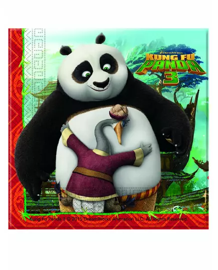 20 ubrousků Kung Fu Panda 3 33 x 33 cm