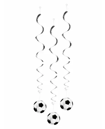 3 závěsné dekorace Foot Party 85 cm