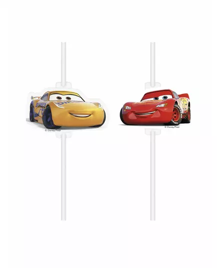 4 brčka s kartonovým medailonem Cars 3