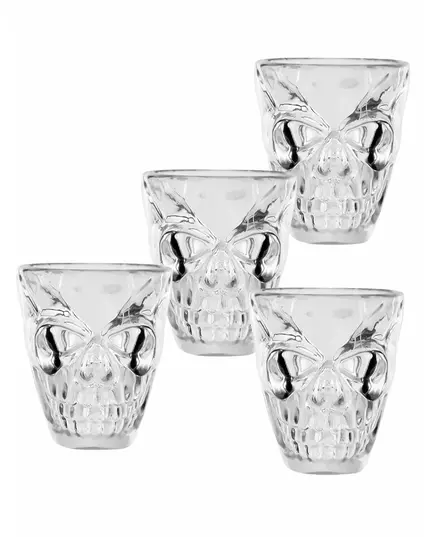 4 panákové skleničky Skull 50 ml