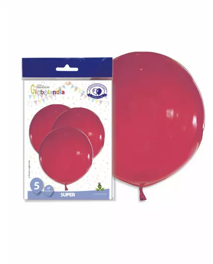 5 obřích červených latexových balónků 47 cm