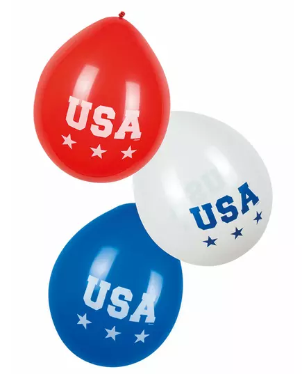 6 balónků USA 25 cm