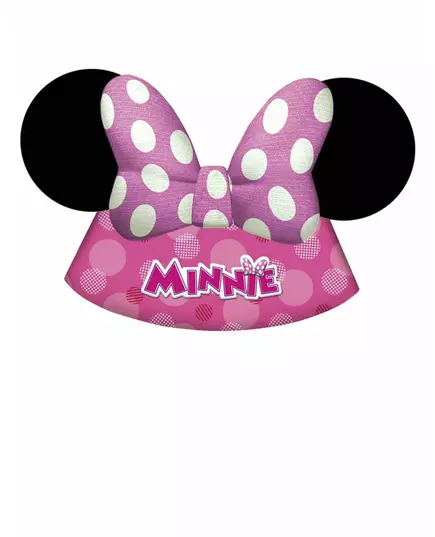 6 party kloboučků Minnie Bow-Tique