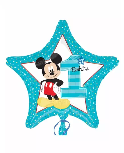 Fóliový balónek Mickey 1st Birthday 43 cm