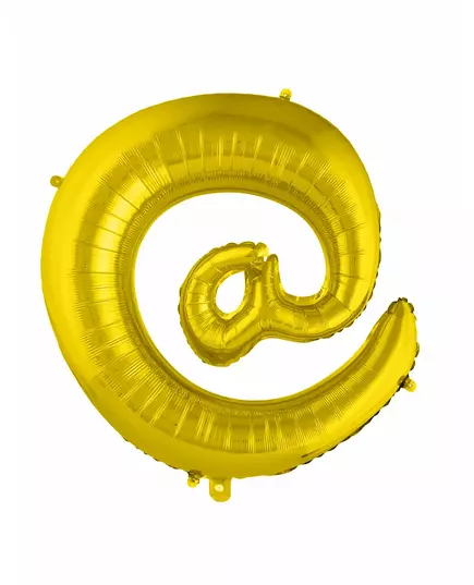 Obří fóliový balónek symbol @ zlatý 70 cm
