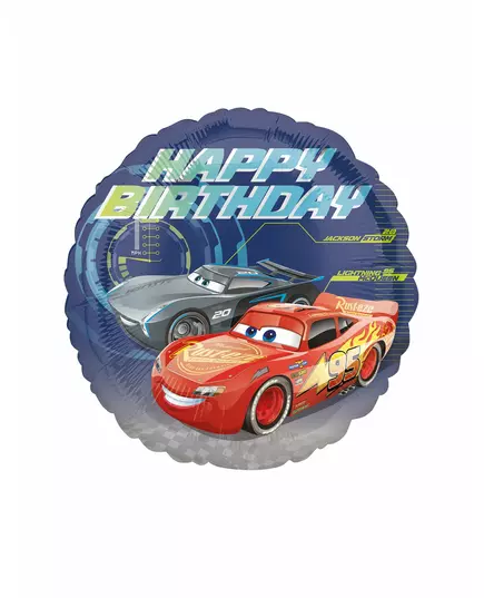 Fóliový balónek Happy Birthday Cars 3 43 cm