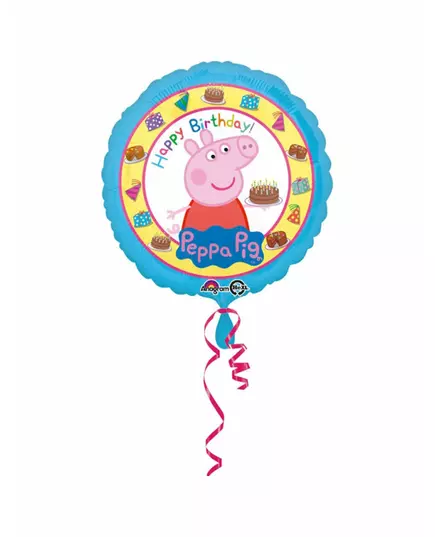 Fóliový balónek Happy Birthday Peppa Pig 43 cm