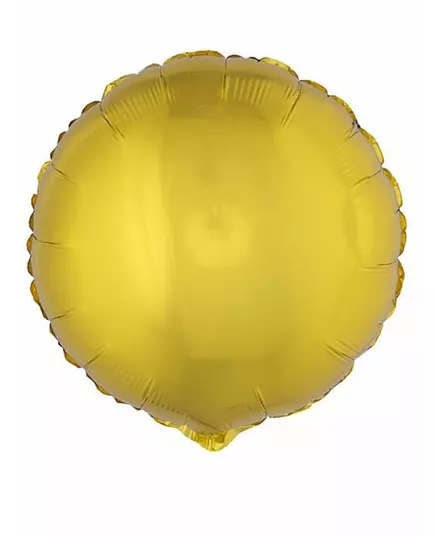 Kulatý zlatý fóliový balónek 45 cm