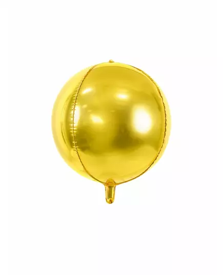 Metalický fóliový balónek koule zlatá 40 cm