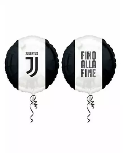 Černo-bílý fóliový balónek Juventus 43 cm