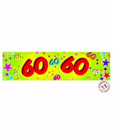 Papírový banner 60. výročí 0.16 x 2.44 m