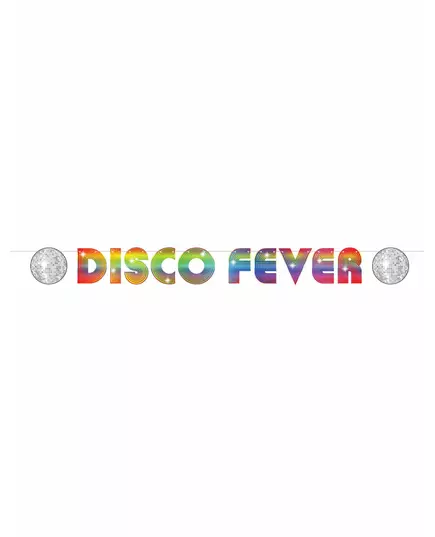 Kartonový banner Disco Fever 15 × 213 cm