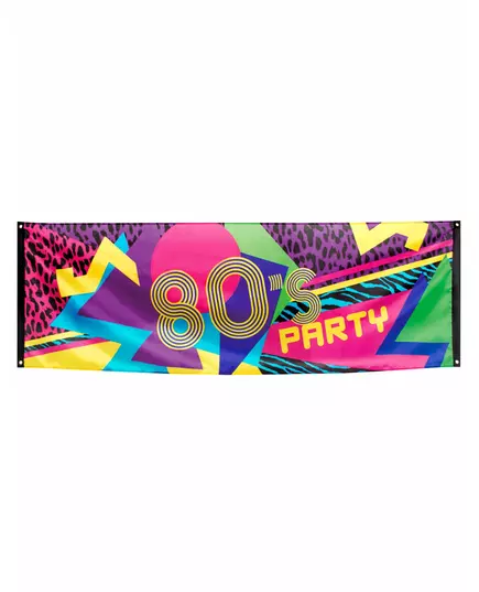 Látkový banner 80's Party 74 x 220 cm