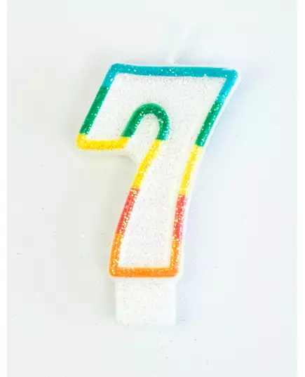 Narozeninová svíčka číslo 7 7.5 cm