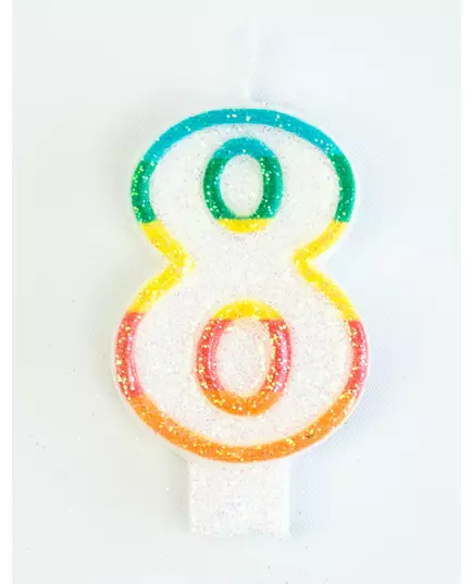 Narozeninová svíčka číslo 8 7.5 cm
