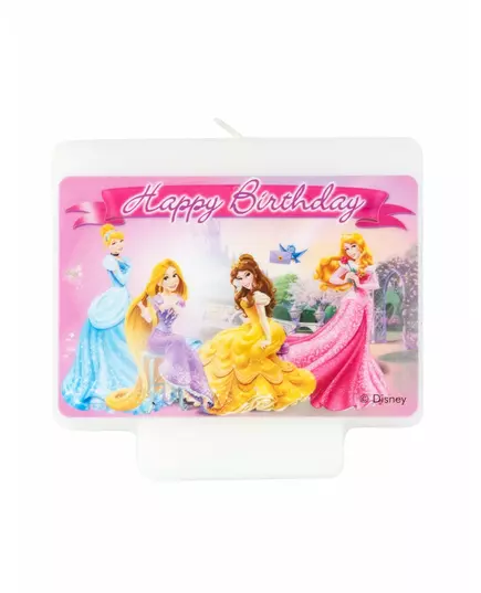 Narozeninová svíčka Disney Princesses Happy Birthday 9 × 7 cm