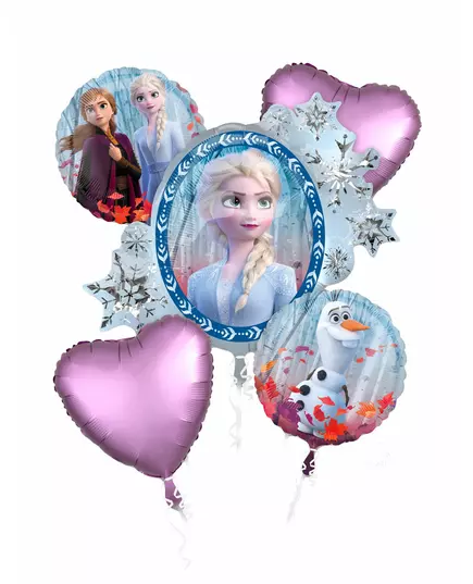 Kytice z 5 fóliových balónků Frozen 2