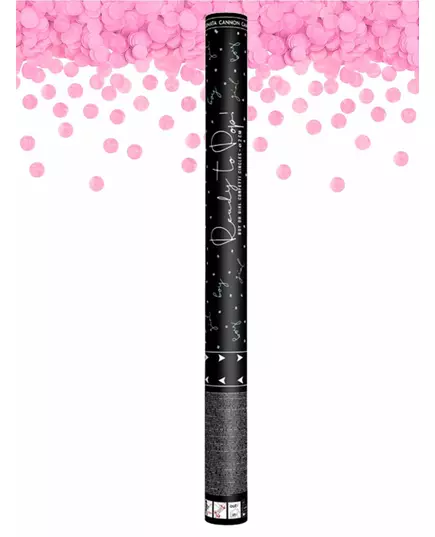 Konfetové dělo pro dívku – růžové 60 cm